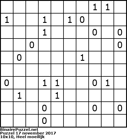 Binaire Puzzel