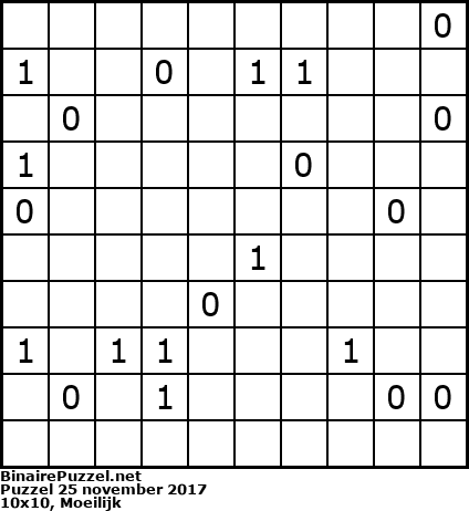 Binaire Puzzel