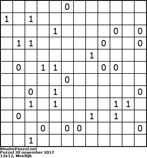 Binaire Puzzel