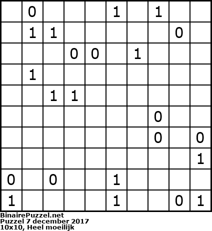 Binaire Puzzel