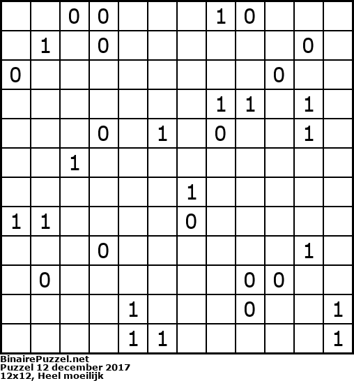 Binaire Puzzel