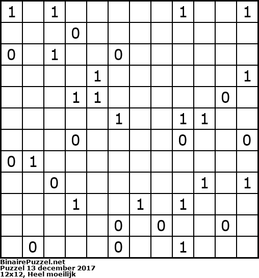 Binaire Puzzel