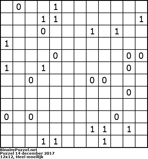 Binaire Puzzel