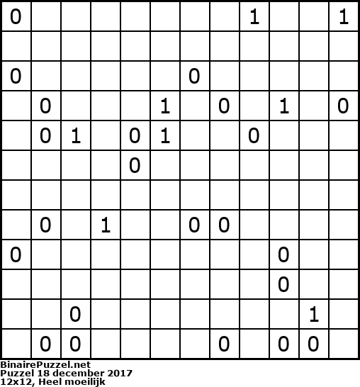 Binaire Puzzel