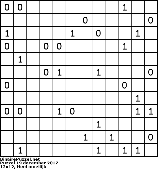 Binaire Puzzel