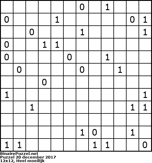 Binaire Puzzel
