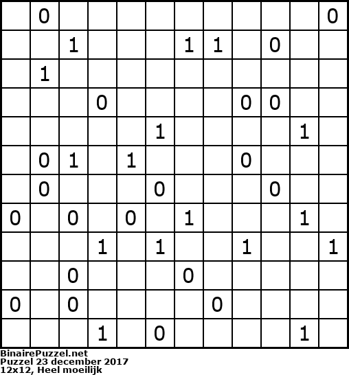 Binaire Puzzel