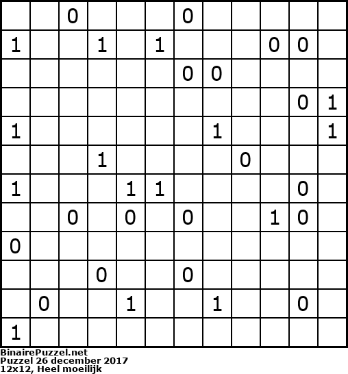 Binaire Puzzel