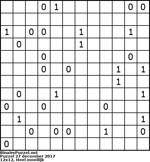 Binaire Puzzel