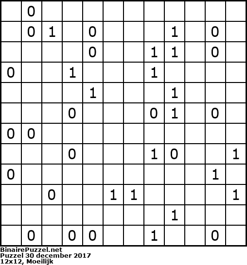 Binaire Puzzel