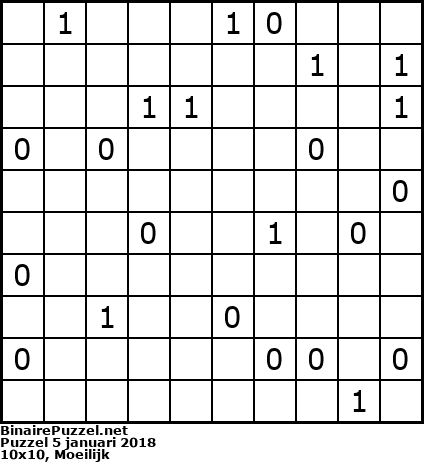 Binaire Puzzel