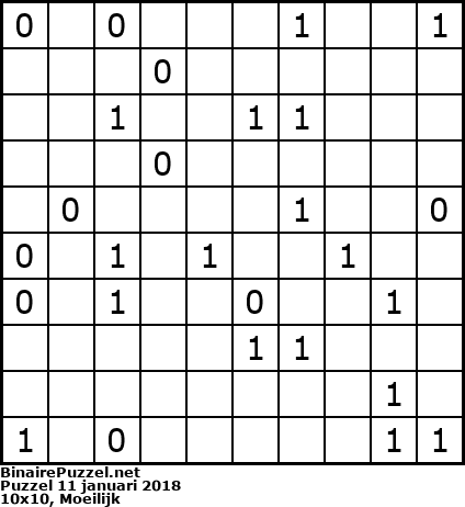 Binaire Puzzel