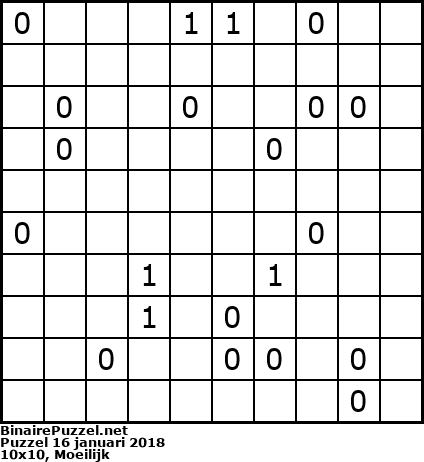 Binaire Puzzel