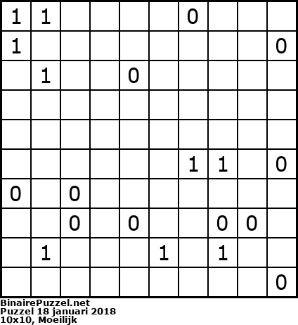 Binaire Puzzel
