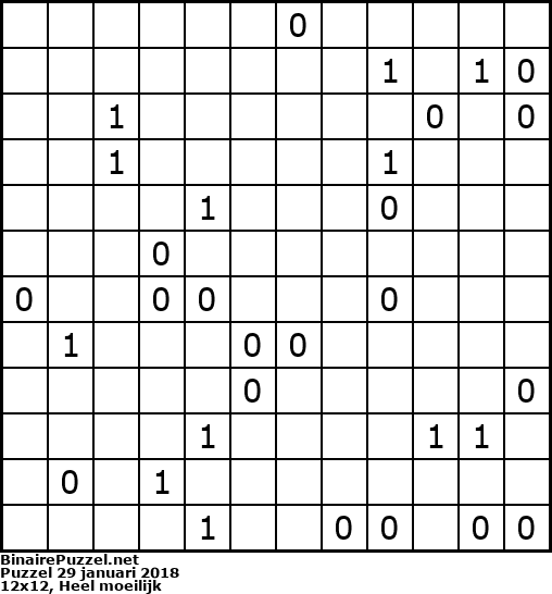 Binaire Puzzel