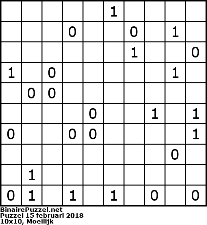 Binaire Puzzel