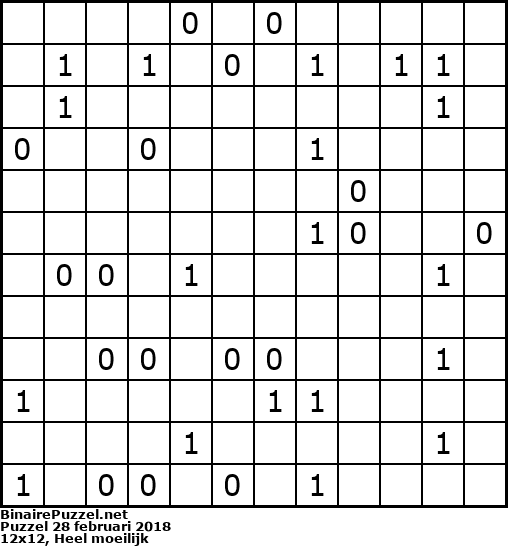 Binaire Puzzel