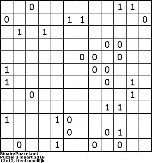 Binaire Puzzel
