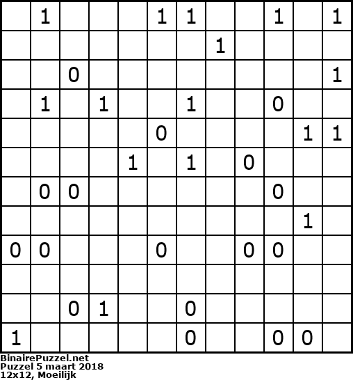 Binaire Puzzel