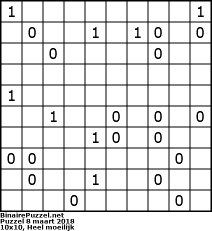 Binaire Puzzel