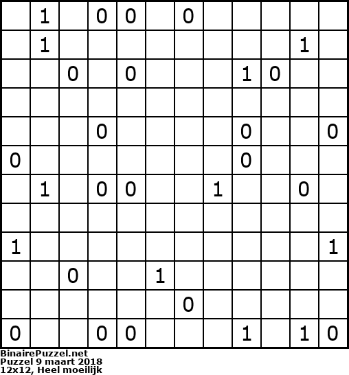 Binaire Puzzel