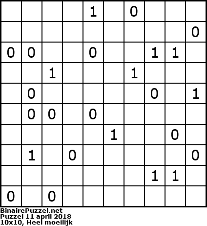 Binaire Puzzel