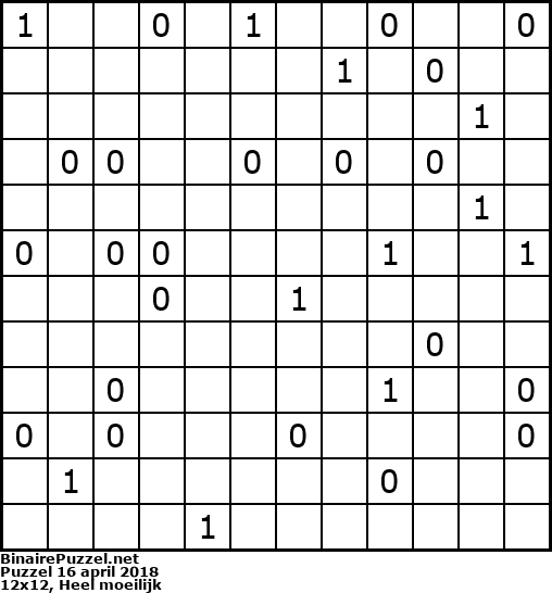 Binaire Puzzel