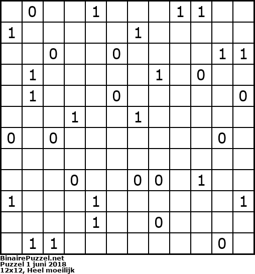 Binaire Puzzel
