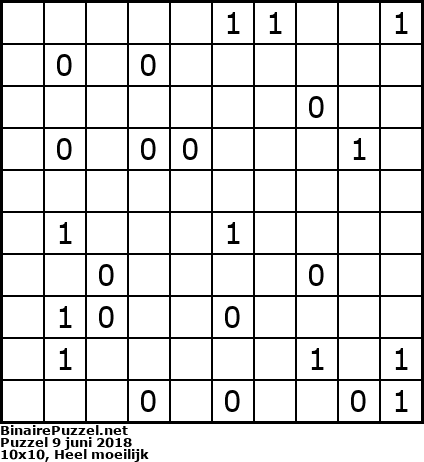 Binaire Puzzel