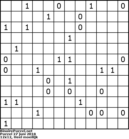 Binaire Puzzel