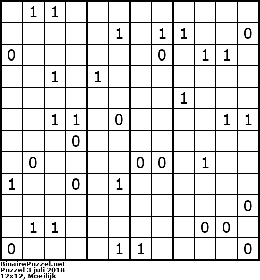 Binaire Puzzel