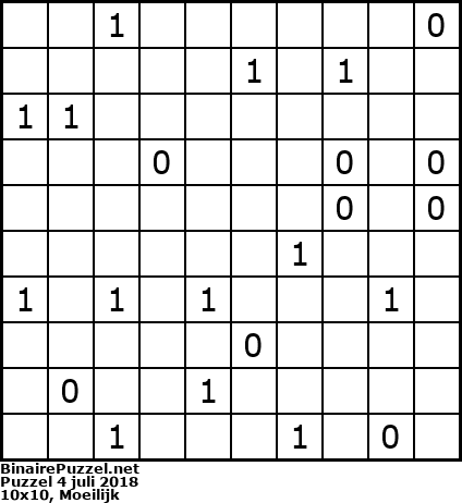 Binaire Puzzel