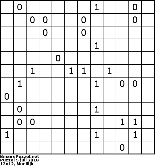 Binaire Puzzel