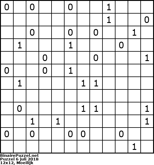 Binaire Puzzel