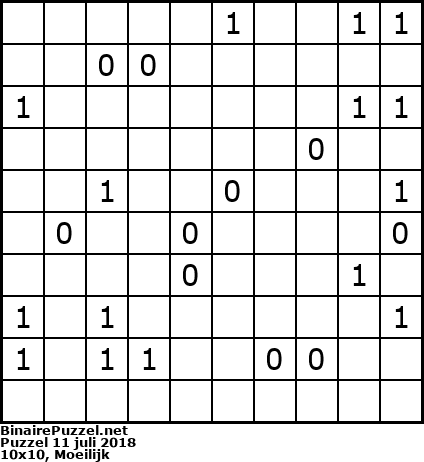 Binaire Puzzel