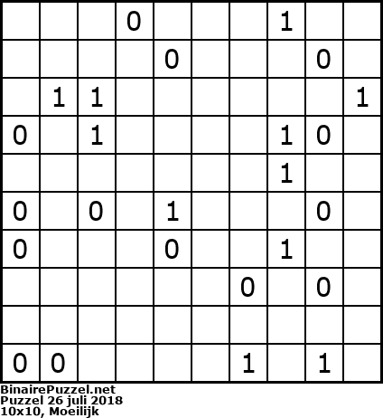 Binaire Puzzel