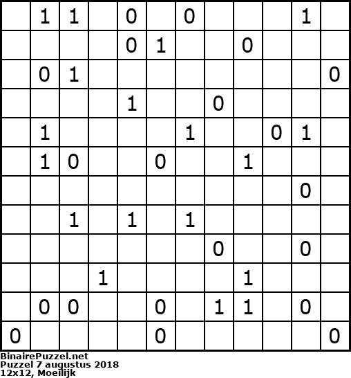 Binaire Puzzel