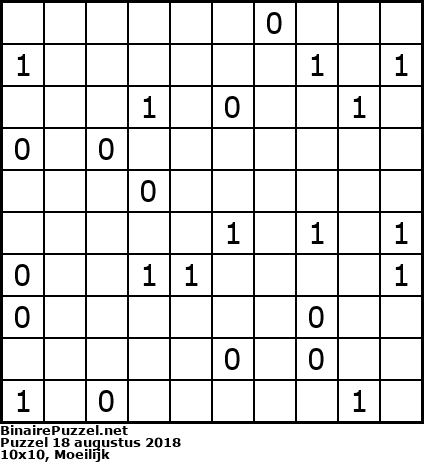 Binaire Puzzel
