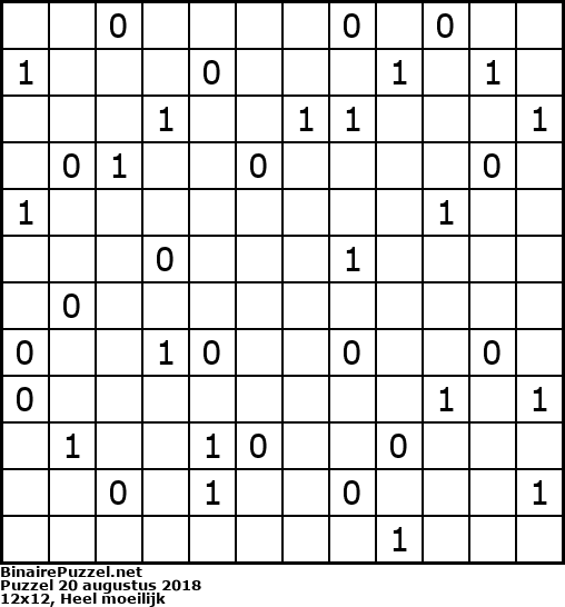 Binaire Puzzel