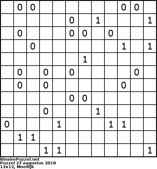 Binaire Puzzel