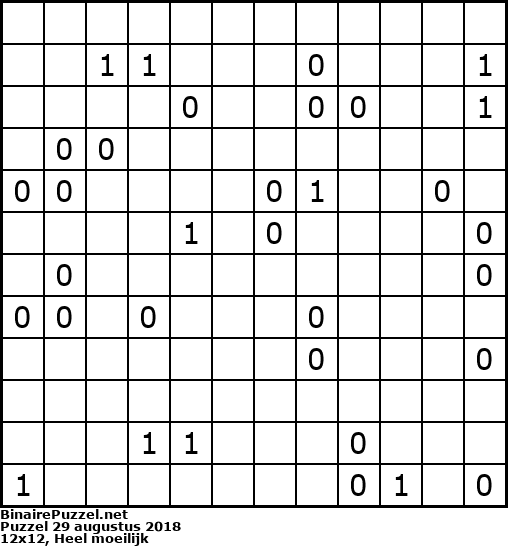 Binaire Puzzel