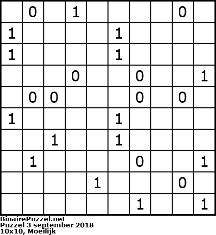 Binaire Puzzel