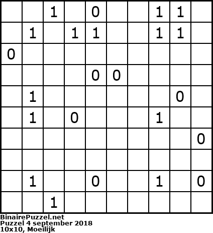 Binaire Puzzel