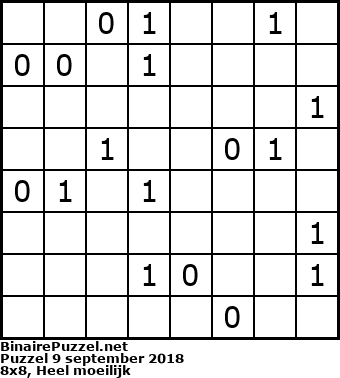 Binaire Puzzel