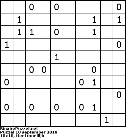 Binaire Puzzel