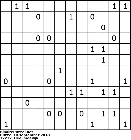 Binaire Puzzel