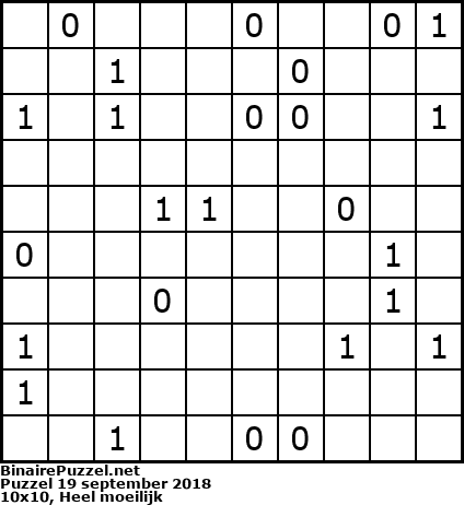 Binaire Puzzel