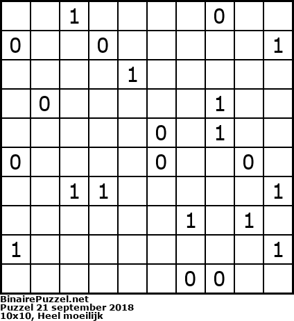 Binaire Puzzel