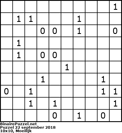 Binaire Puzzel