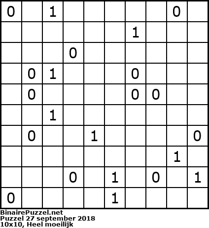 Binaire Puzzel